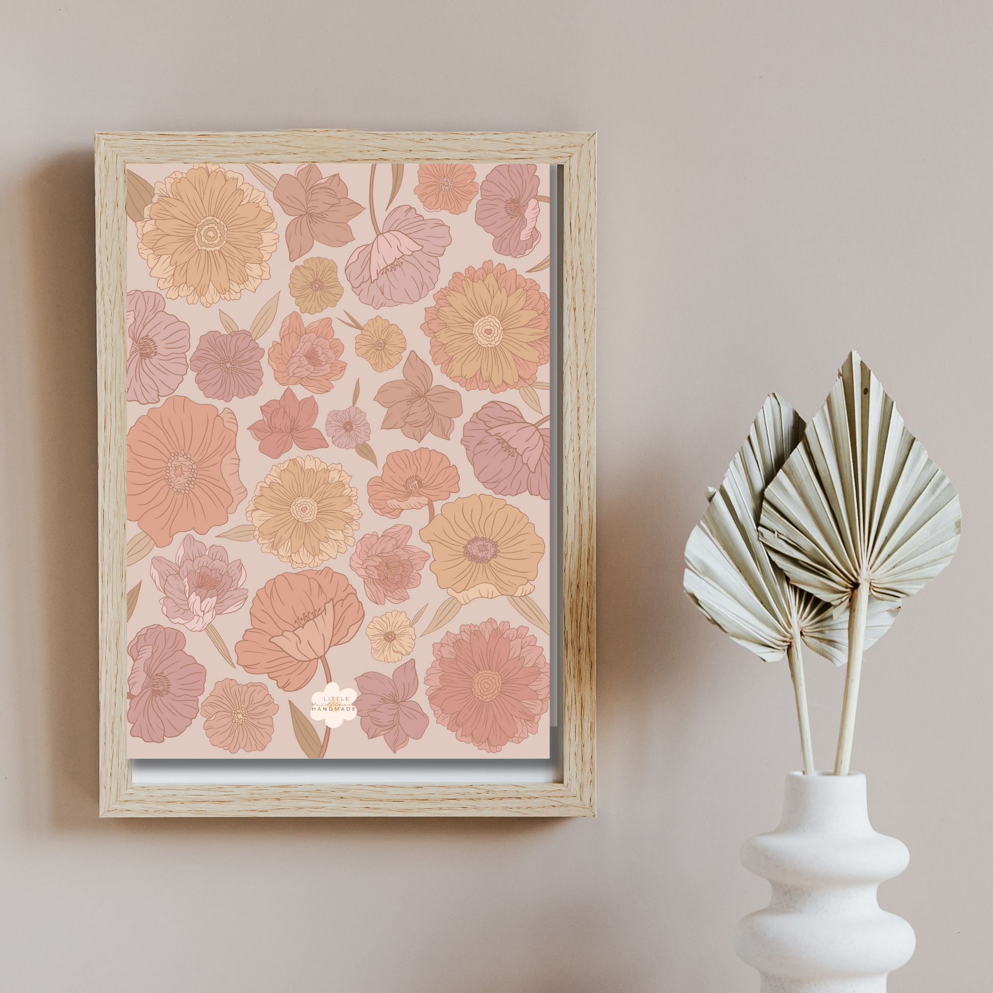Floral Boho Printable Nursery Wall Art