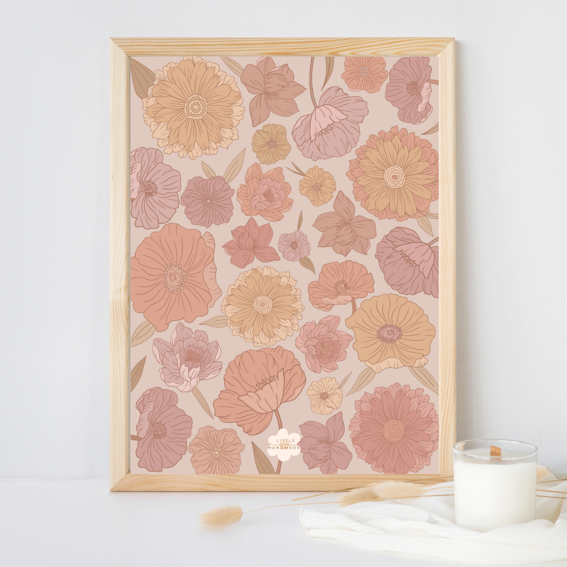 Floral Boho Printable Nursery Wall Art