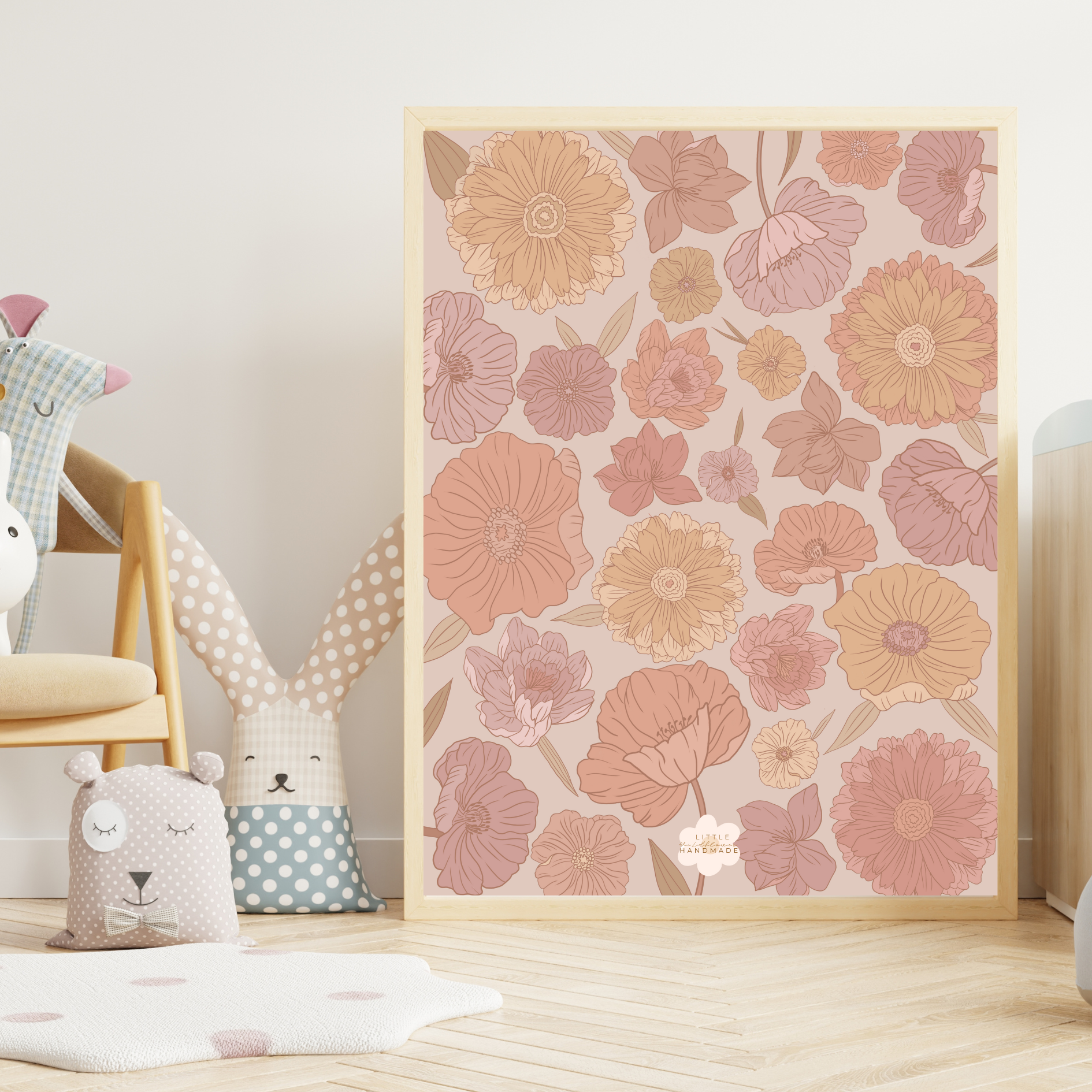 Floral Boho Printable Nursery Wall Art