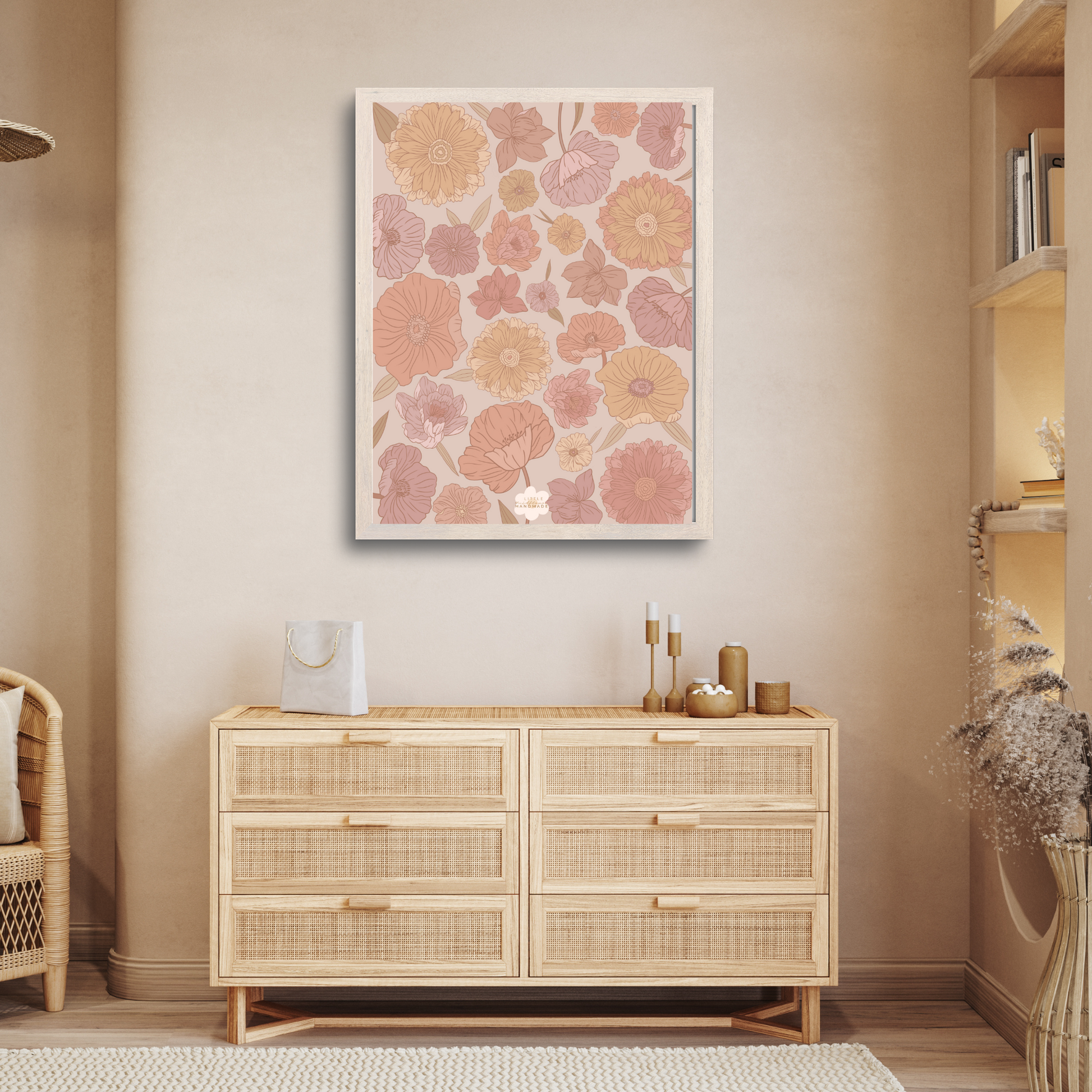 Floral Boho Printable Nursery Wall Art