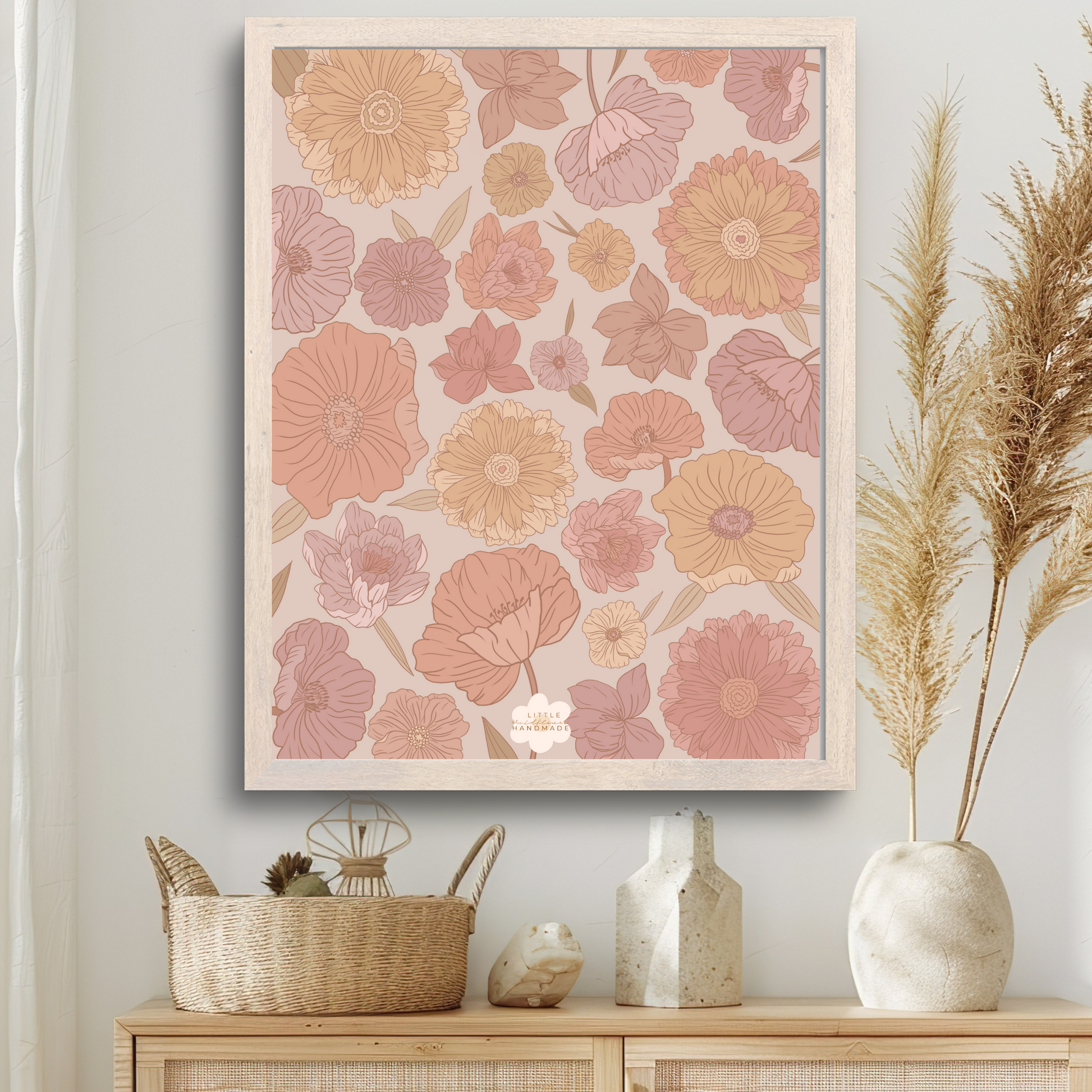 Floral Boho Printable Nursery Wall Art