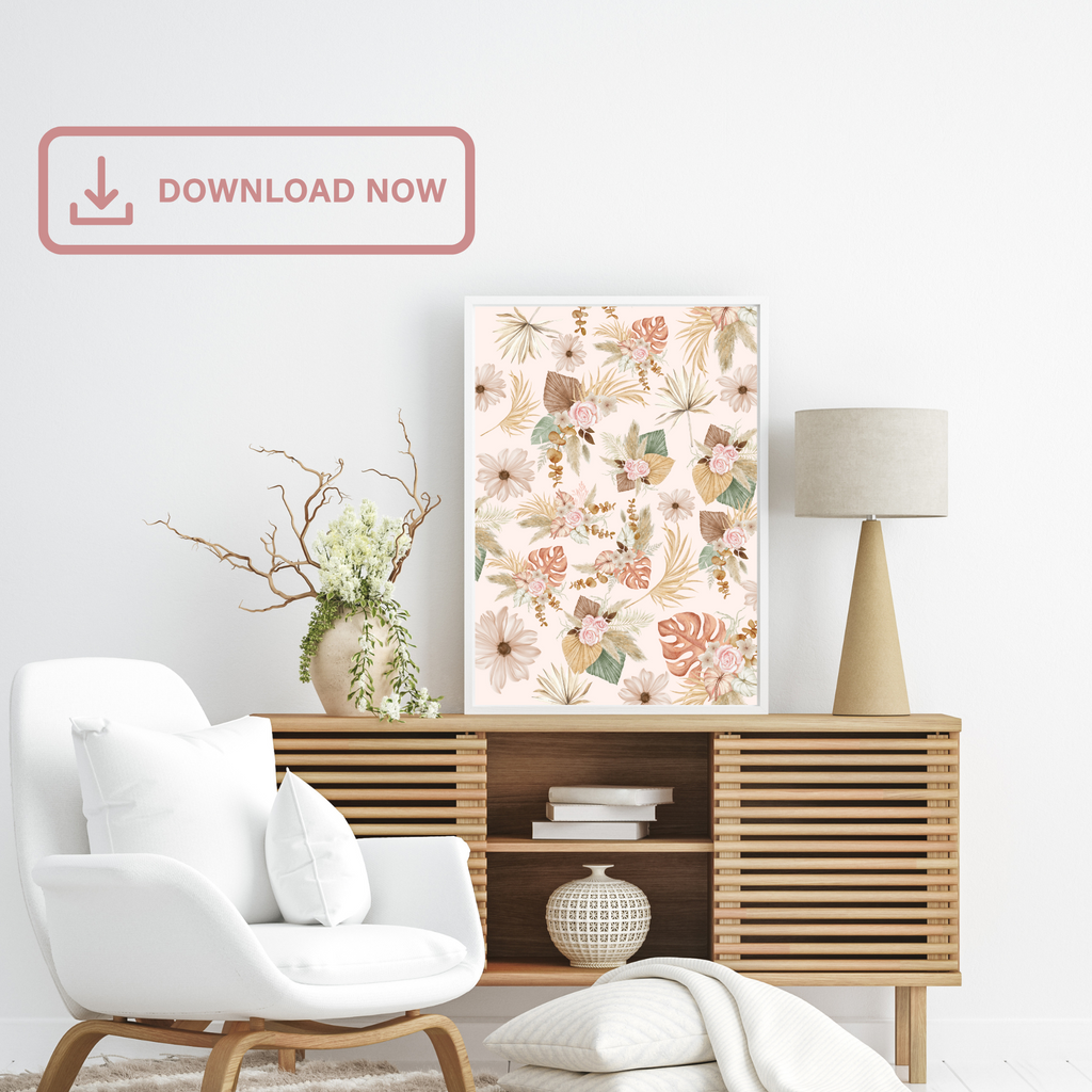 Floral Boho Printable Nursery Wall Art