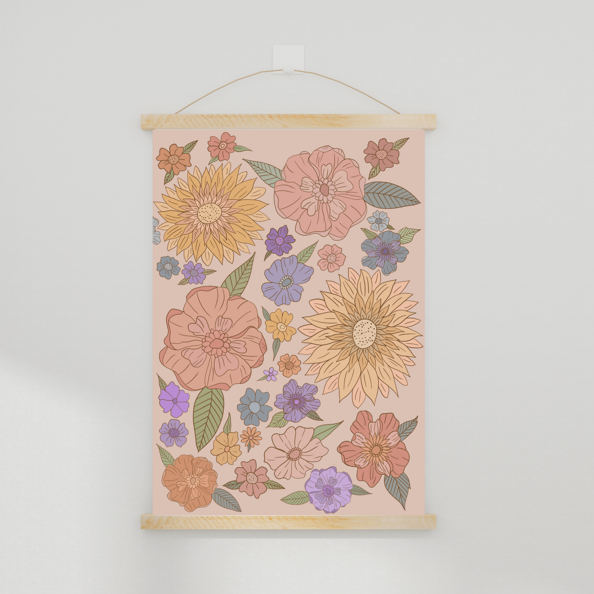 Floral Boho Printable Nursery Wall Art